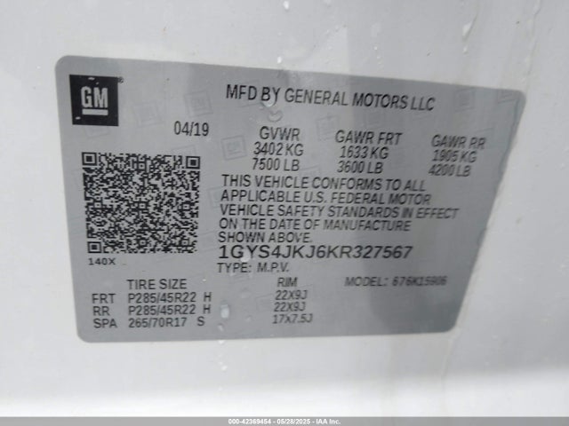2019 CADILLAC ESCALADE ESV 1GYS4JKJ6KR327567 Photo 8