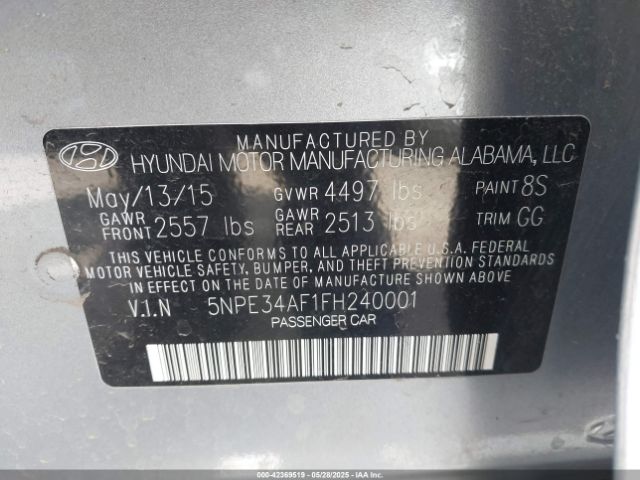 5NPE34AF1FH240001 Hyundai dohc gdi theta-ii