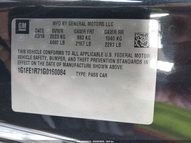 2016 CHEVROLET CAMARO 1G1FE1R71G0160084 Photo 8