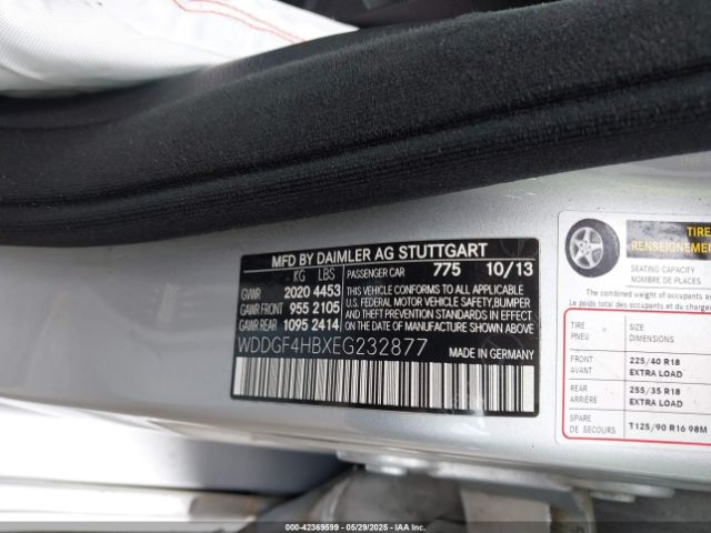 WDDGF4HBXEG232877 Mercedes-Benz C 250 Luxury/sport