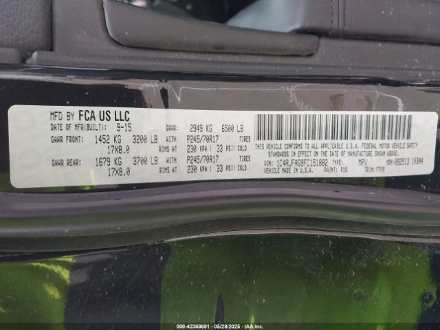 1C4RJFAG9FC151882 Jeep Grand Cherokee Laredo