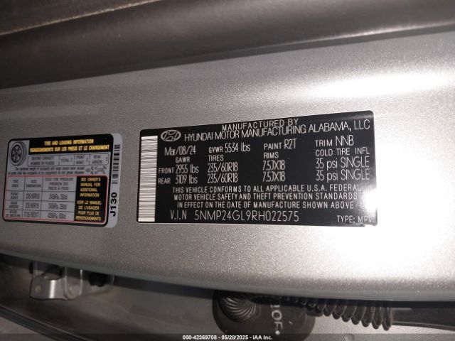 2024 HYUNDAI SANTA FE 5NMP24GL9RH022575 Photo 8