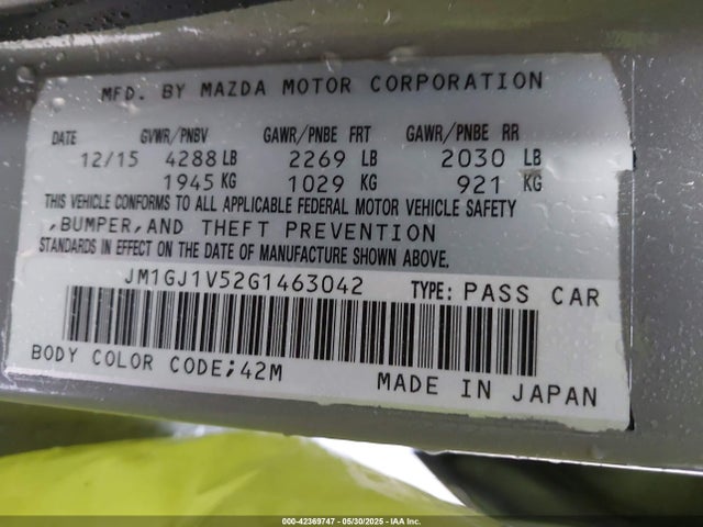 JM1GJ1V52G1463042 Mazda py