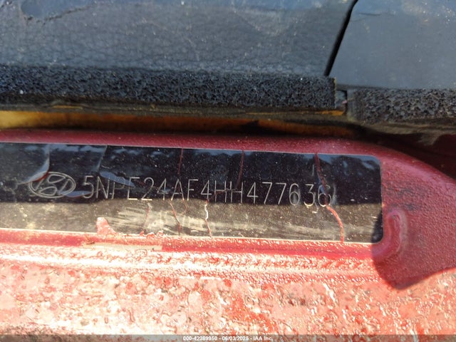5NPE24AF4HH477636 Hyundai 2017