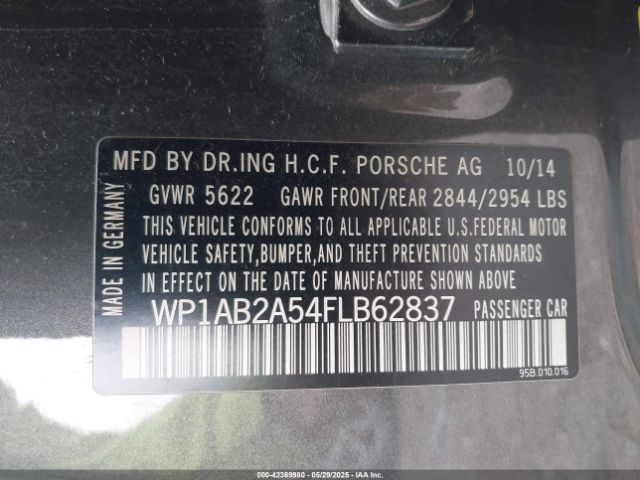 2015 PORSCHE MACAN WP1AB2A54FLB62837 Photo 8