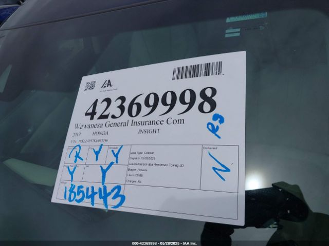 19XZE4F97KE013246 Honda Insight Touring
