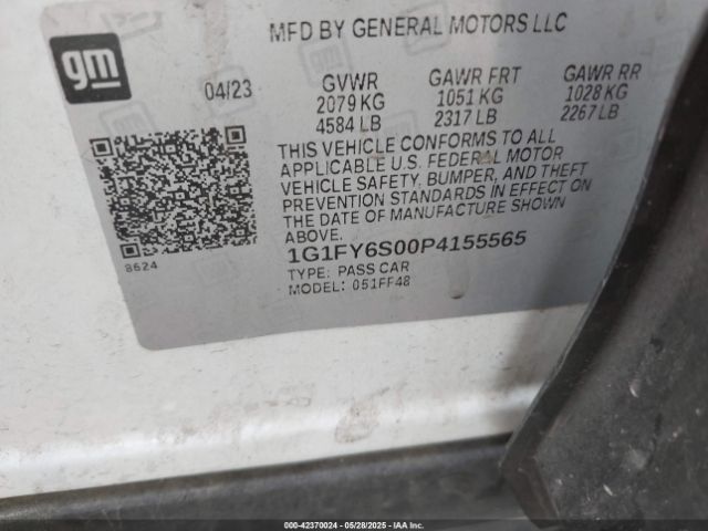1G1FY6S00P4155565 Chevrolet Bolt Euv Fwd Lt