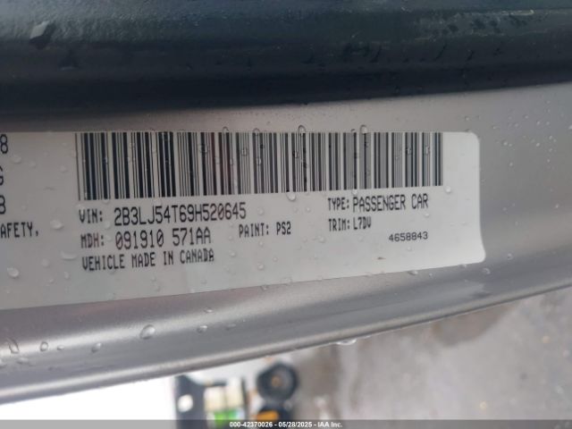 2009 DODGE CHALLENGER 2B3LJ54T69H520645 Photo 8