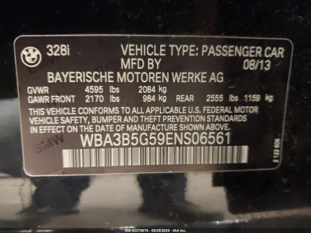 WBA3B5G59ENS06561 BMW 328i Xdrive