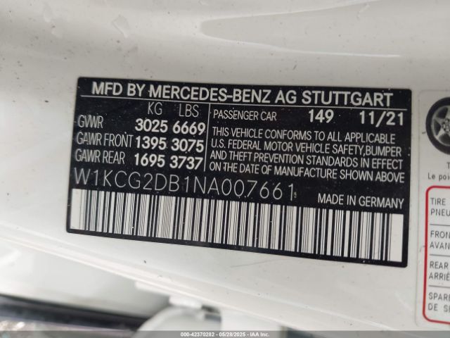 2022 MERCEDES-BENZ EQS 450+ W1KCG2DB1NA007661 Photo 8