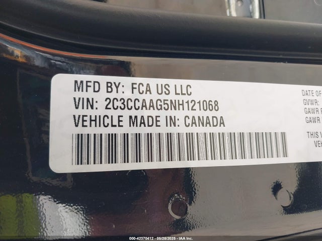 2C3CCAAG5NH121068 Chrysler 2022