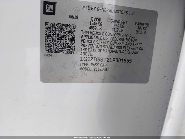 1G1ZD5ST2LF001855 Chevrolet lfv - direct injection, variable valve timing, gen 1