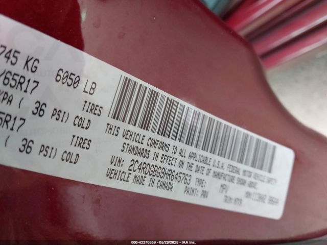 2017 DODGE GRAND CARAVAN 2C4RDGBG9HR645763 Photo 8