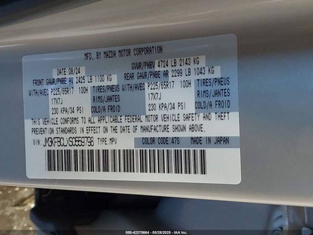 JM3KFBCLXS0559798 Mazda py