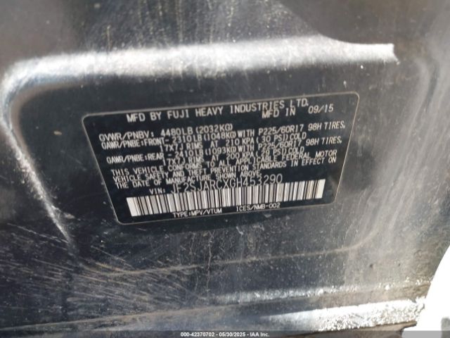2016 SUBARU FORESTER JF2SJARCXGH453290 Photo 8