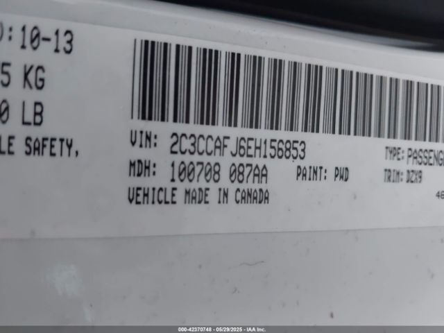 2C3CCAFJ6EH156853 Chrysler 2014