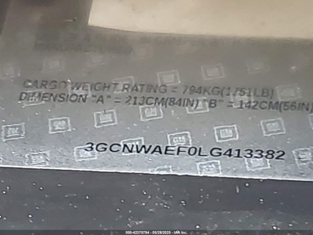2020 CHEVROLET SILVERADO 1500 3GCNWAEF0LG413382 Photo 8