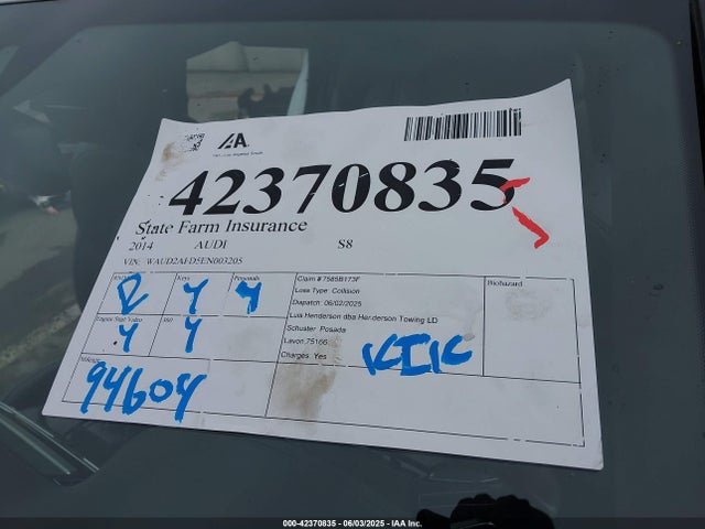Audi S8 2014 WAUD2AFD5EN003205 Image 18