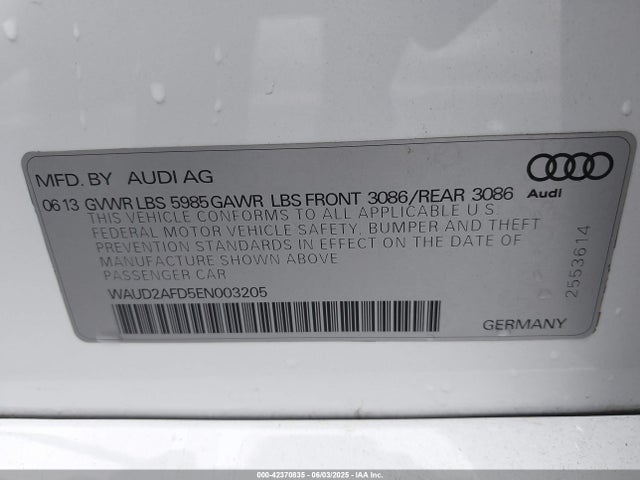 Audi S8 2014 WAUD2AFD5EN003205 Image 9