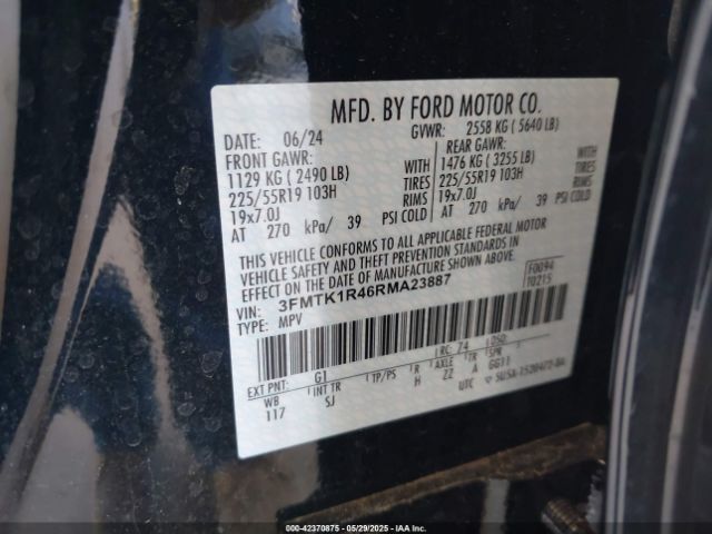 2024 FORD MUSTANG MACH-E 3FMTK1R46RMA23887 Photo 8