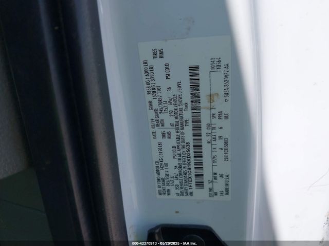 1FTEX1CB1KKD25638 Ford F-150 Xl