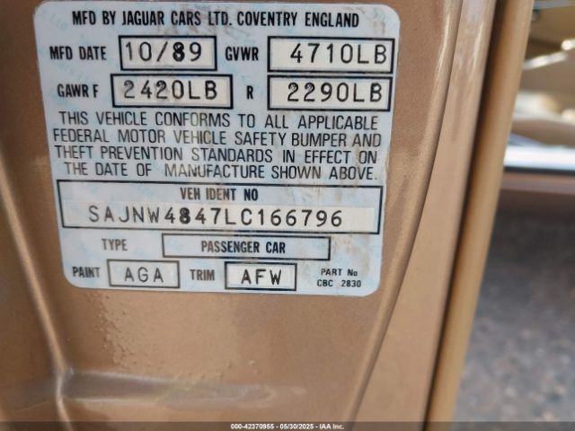 1990 JAGUAR XJS SAJNW4847LC166796 Photo 8