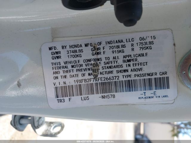 19XFB2F7XFE266372 Honda CIVIC SE