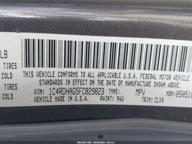 1C4RDHAG5FC829823 Dodge Durango