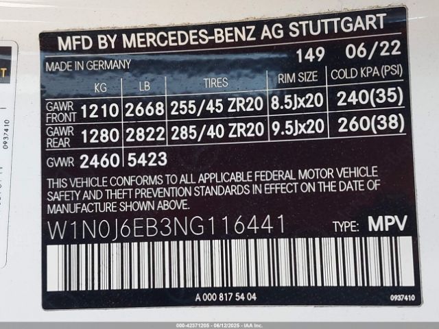 2022 MERCEDES-BENZ AMG GLC 43 W1N0J6EB3NG116441 Photo 8