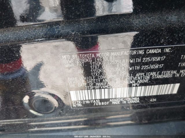 2021 TOYOTA RAV4 2T3P1RFV4MC255062 Photo 8