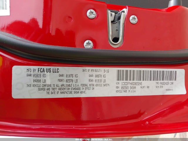 Dodge Dart 2016 1C3CDFFH0GD823245 Image 9
