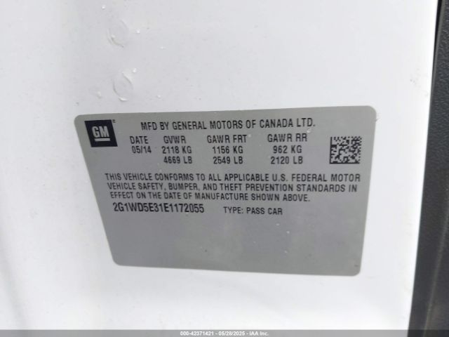 2G1WD5E31E1172055 Chevrolet IMPALA LIMITED POLICE