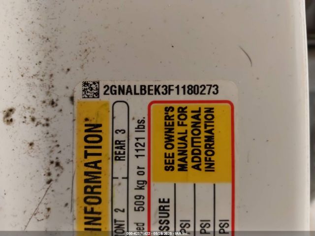 2GNALBEK3F1180273 Chevrolet EQUINOX 1LT