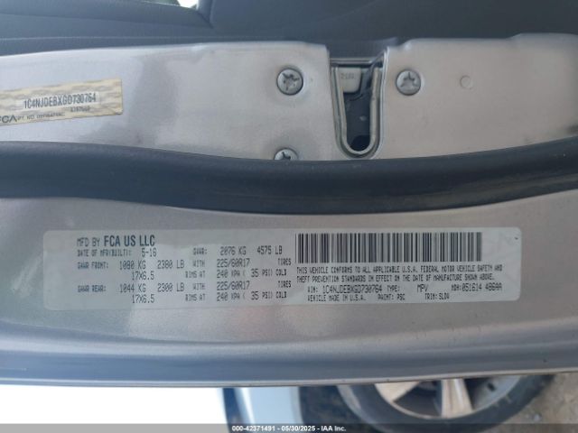 2016 JEEP COMPASS 1C4NJDEBXGD730764 Photo 8