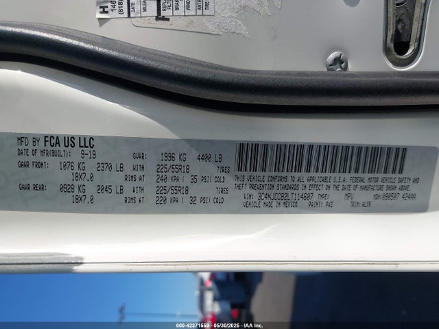 Jeep Compass 2020 3C4NJCCB2LT114607 Image 9