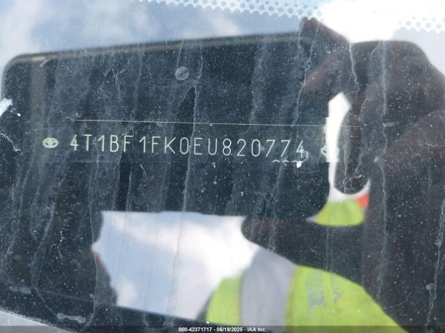 4T1BF1FK0EU820774 Toyota 2ar-fe