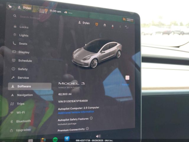 5YJ3E1EA7JF154939 Tesla Model 3 Long Range/mid Range