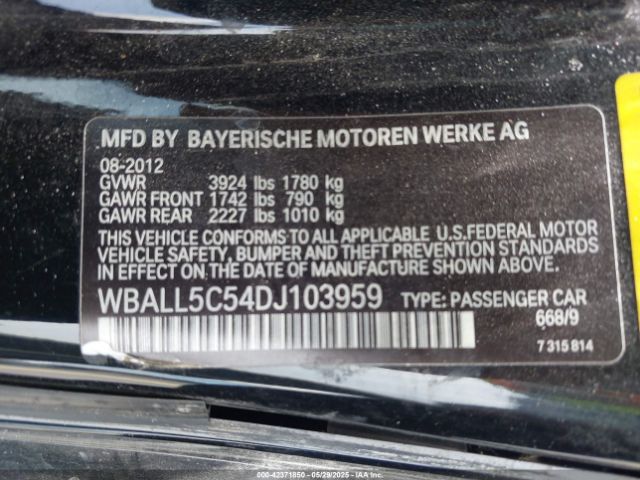 2013 BMW Z4 WBALL5C54DJ103959 Photo 8