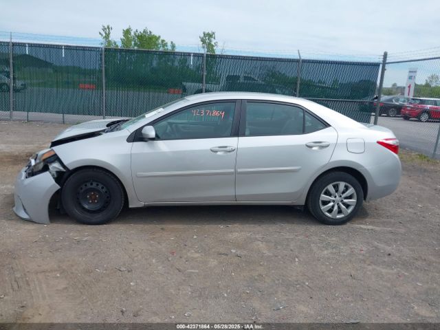 2T1BURHE2FC284845 Toyota COROLLA LE