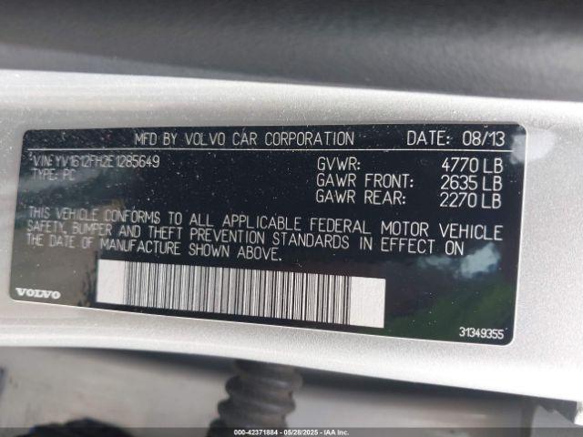2014 VOLVO S60 YV1612FH2E1285649 Photo 8