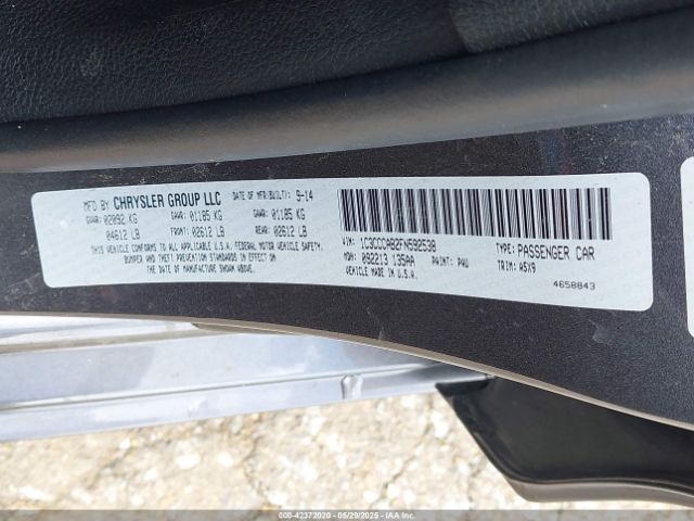 2015 CHRYSLER 200 1C3CCCAB2FN592538 Photo 8
