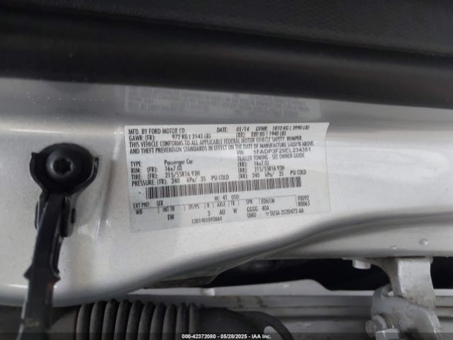 1FADP3F29EL234351 Ford FOCUS SE
