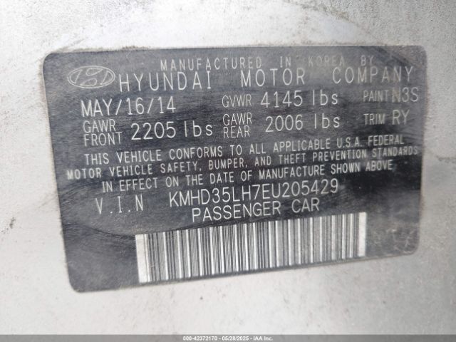 KMHD35LH7EU205429 Hyundai ELANTRA GT