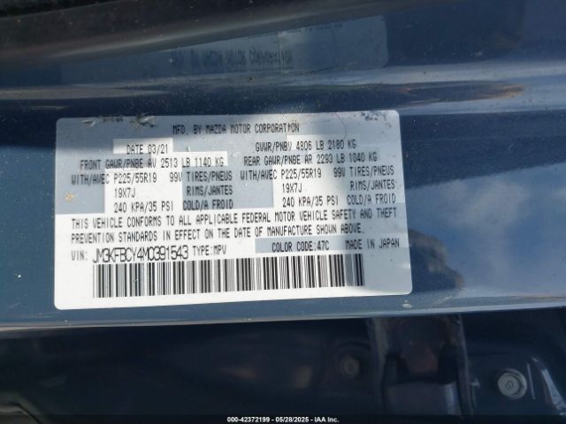 2021 MAZDA CX-5 JM3KFBCY4M0391543 Photo 8