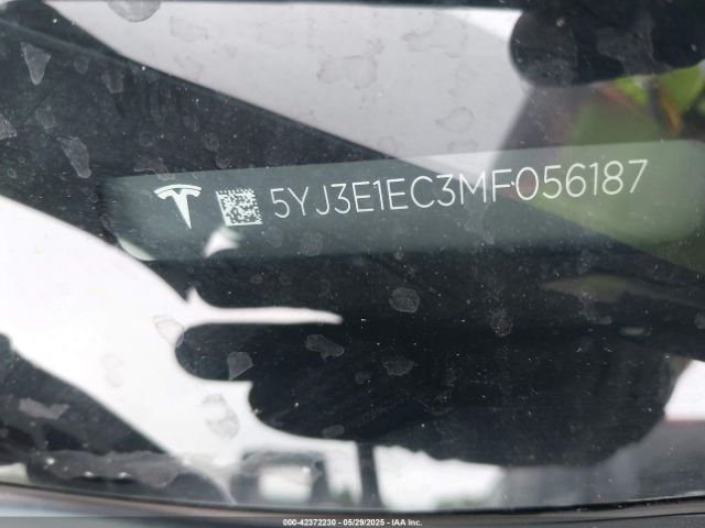 5YJ3E1EC3MF056187 Tesla Model 3 Performance Dual Motor All-wheel Drive