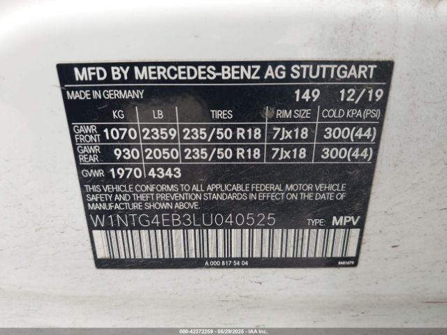 W1NTG4EB3LU040525 Mercedes-Benz m270
