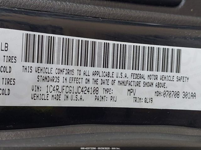 2018 JEEP GRAND CHEROKEE 1C4RJFCG1JC424108 Photo 8