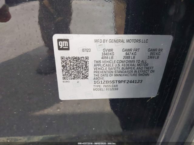 2023 CHEVROLET MALIBU 1G1ZB5ST9PF244123 Photo 8