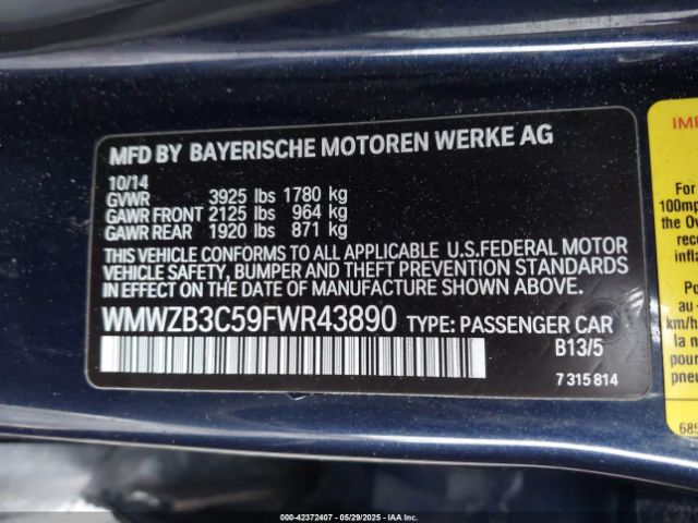 WMWZB3C59FWR43890 Mini Countryman Cooper