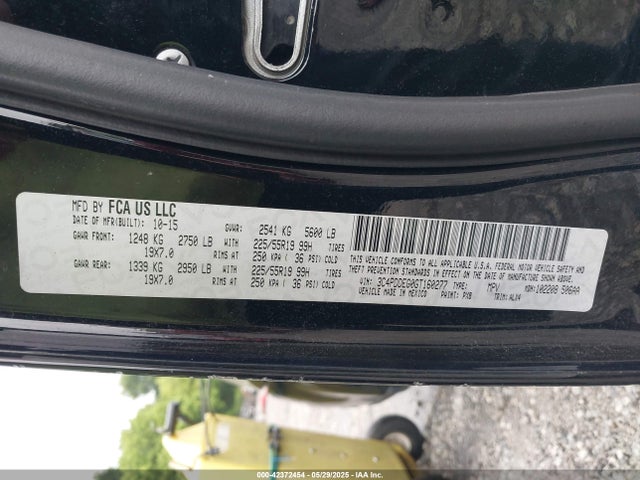 3C4PDDEG0GT160277 Dodge 2016